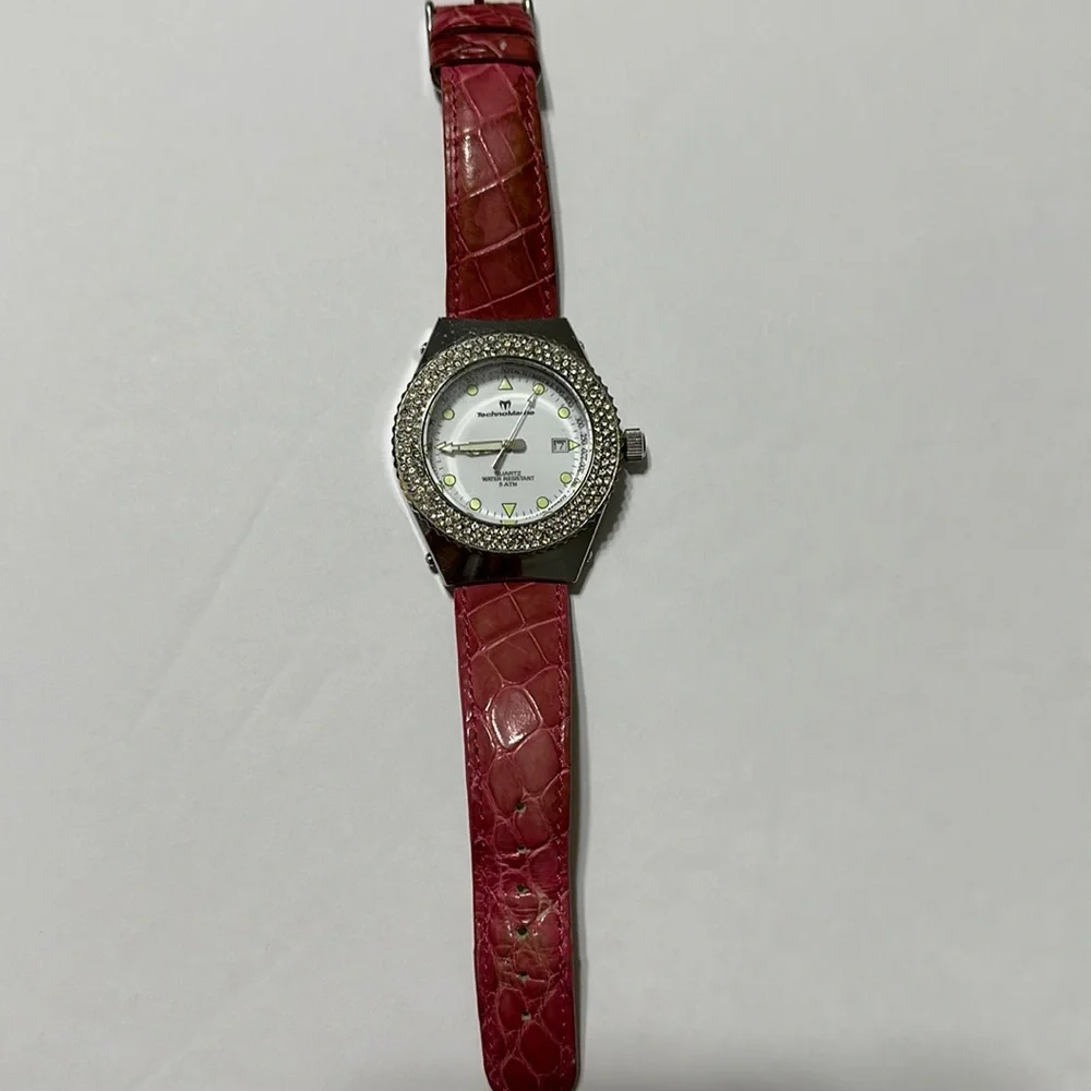 Ladies Technomarine Techno Diamond Day Date Quartz Watch